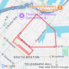 Southie 3 Miles - 4.83 Km route in Boston