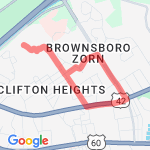 Cleveland, BIrchwood loop route map
