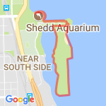 Adler Planetarium 5K route map