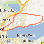 18.11km for Half Marathon Group route map