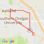 Ashland in-town 5-miler route map