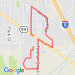 Close to home 3-mile loop route map