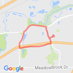 Waffle House and Back route map