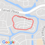 1 mile around cliffony dr route map