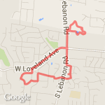 Around Lake, Park and back route map