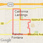 morning jog route map