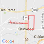 Essex/Adams route map