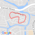 1 mile around cliffony dr route map