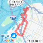 Red Hook Run route map