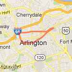 Morning Run - Ballston/Arlington route map