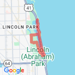 The Lincoln Park Zoo 5K route map