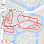 4.92 miles route map