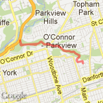 6.75 K Taylor Creek run route map