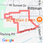 5k Loop #1 route map