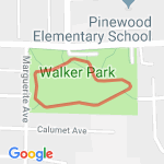 Walker Park route map