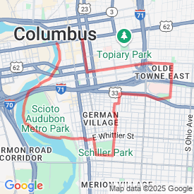 Run My Route - Running Map German Village 