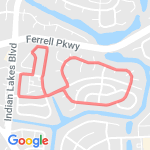 1.86 miles or 3 kilometers route map