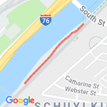 400 m river path route map