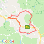 First 30K Run route map