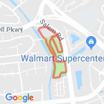 1.27 miles.2k route map