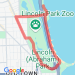 5k Course Map route map