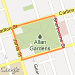 Allan Gardens 1K route map