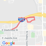 Pompei two loops route map