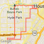 9 miles route map