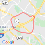 Quaker/Shirlington 4.5 route map