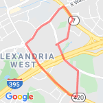 3.2 mile loop route map