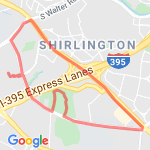 4 miler - Braddock - King Loop route map
