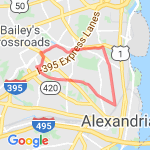 8.85 Del Ray Loop route map