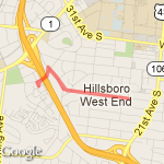 2 Miles on Blair route map