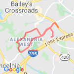 4.7 Holmes Run Route route map