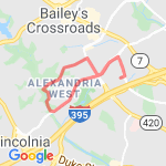 4.15 Holmes Run Route route map