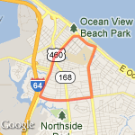 Chesapeake Bayview Granby Run route map