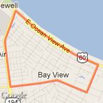 4 Mile Ocean View Cape View Chesapeake route map