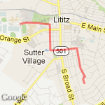 three mile run route map