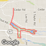 Woodland+Horseshoe route map