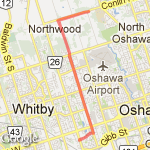 18 kms. running room route route map