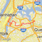 Urban Hike #3 -- Queens route map