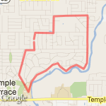 four miles route map