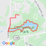 4 mile Centennial Lake Loop route map