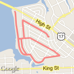 Waterview Run route map