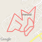 3 miles through Inwood route map