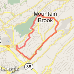 MBV CSI Jemison Crestline Loop route map