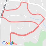 3.1mi north of SMeadow route map