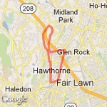 Lafayette, Lincoln, Lafayette Ext route map