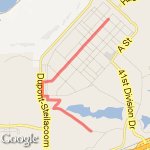 3 Mile HHC Ruck March route map