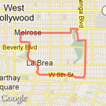 Wilshire Country Club Loop route map